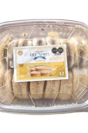 Alfajor de natilla y manjar blanco 12 Unidades Por Caja