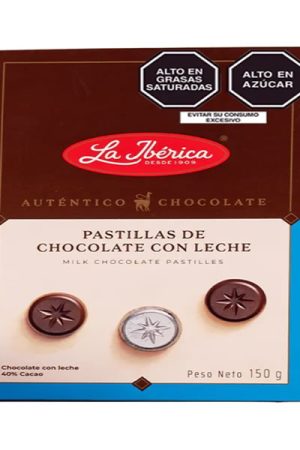 Pastillas de chocolate con leche 150 g